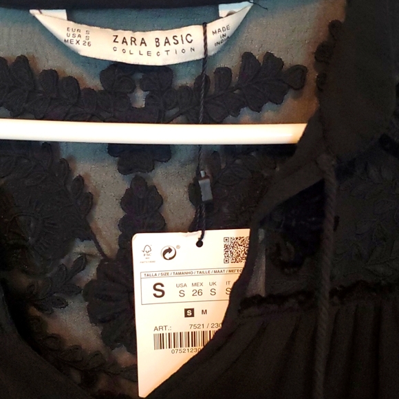 Zara embroidered blouse - Picture 2 of 4